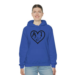 Anime Imports 2010 Heart Logo (BLK) Unisex Heavy Blend™ Hooded Sweatshirt