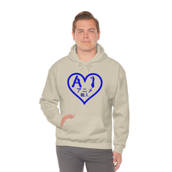 Anime Imports 2010 Heart Logo (BLUE) Unisex Heavy Blend™ Hooded Sweatshirt