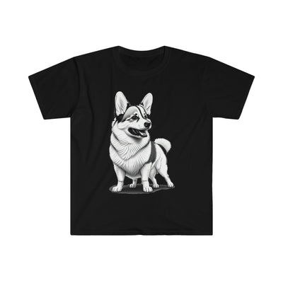 Happy Corgi Unisex Softstyle T-Shirt