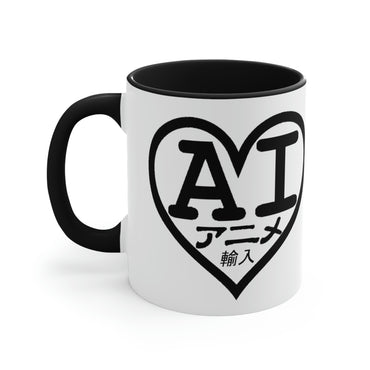 AI Logo 2001 & 2007 Black Logo) Accent Coffee Mug, 11oz