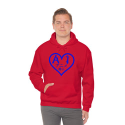 Anime Imports 2010 Heart Logo (BLUE) Unisex Heavy Blend™ Hooded Sweatshirt