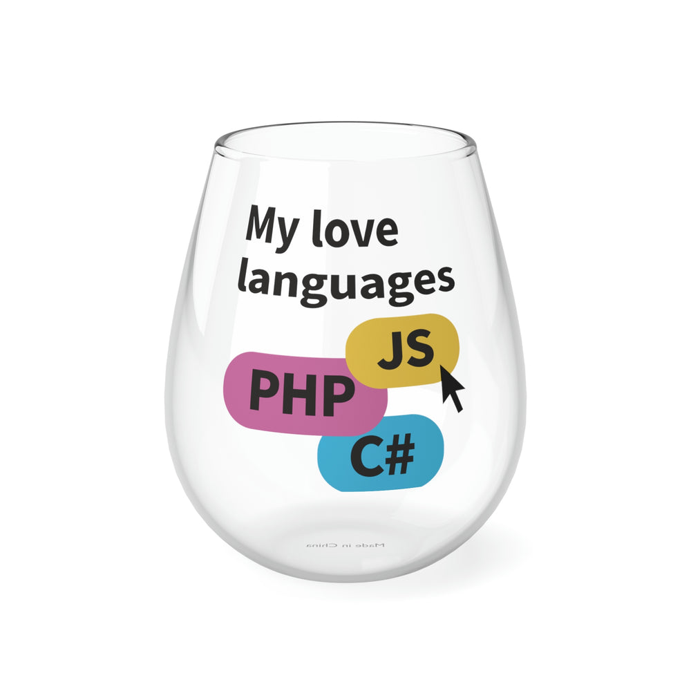 Programmer Stemless Wine Glass, 11.75oz