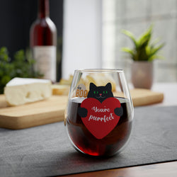 Hey Boo You're Prefect Stemless Wine Glass, 11.75oz
