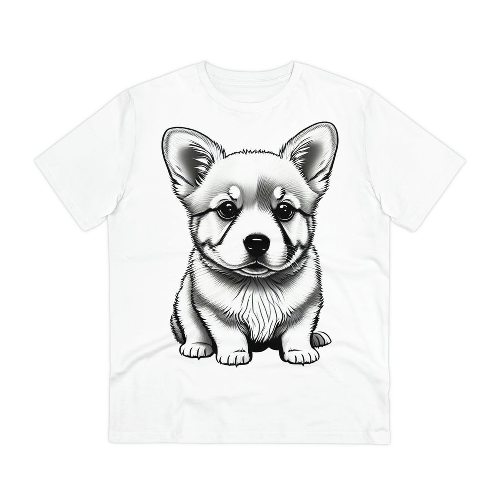 Corgi Pup Eco-Friendly Organic Creator T-shirt - Unisex