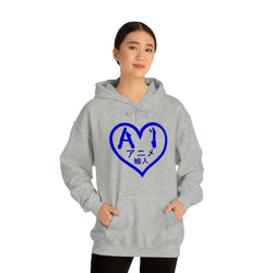 Anime Imports 2010 Heart Logo (BLUE) Unisex Heavy Blend™ Hooded Sweatshirt